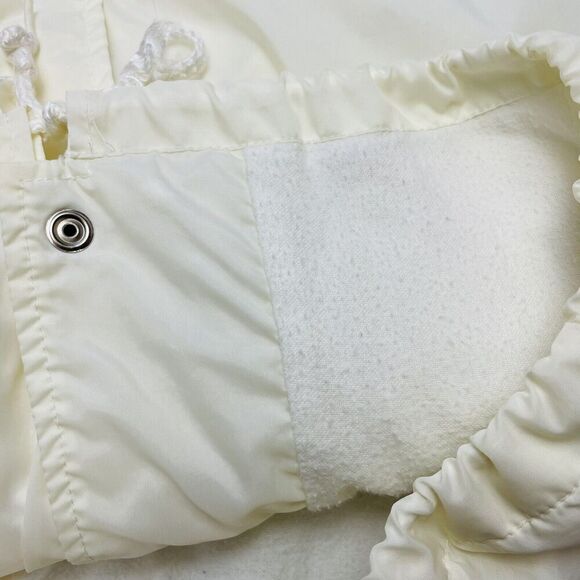 Vintage Ford Federation Windbreaker Jacket Mens L White Nylon Lined Snap Front - Picture 7 of 10